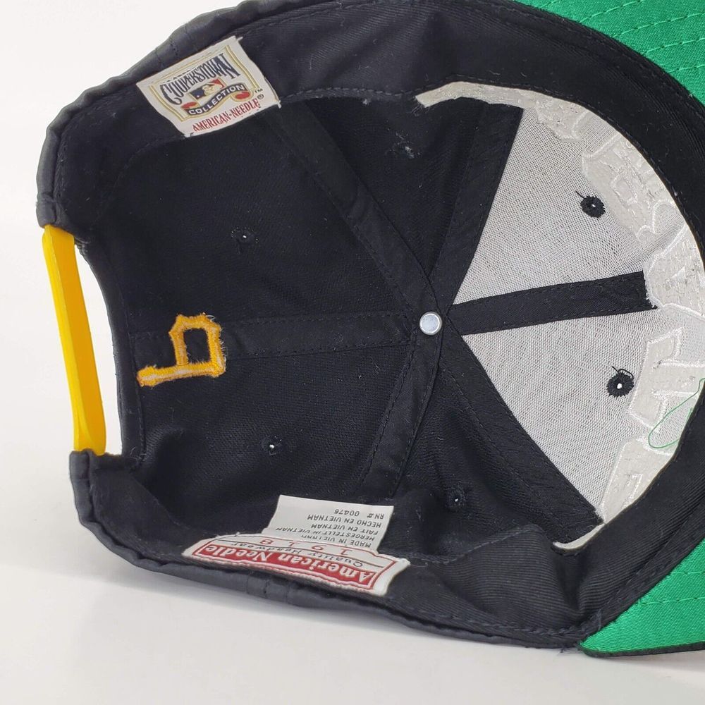 Vintage Rare Pittsburgh Pirates American Needle Hat‎ Script Snapback Black Cap - Picture 12 of 16